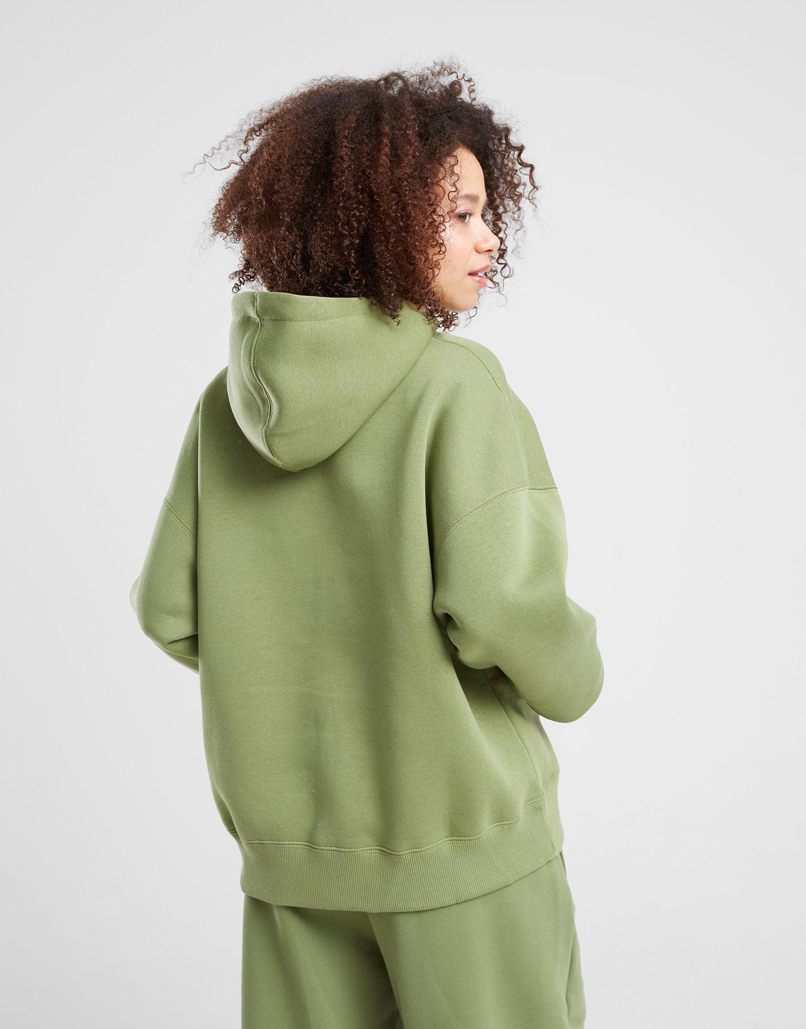 Moteriškas džemperis JORDAN DŽEMPERIS SU GOBTUVU W J BRKLN FLC PO GFX FD7154-340 Žalia