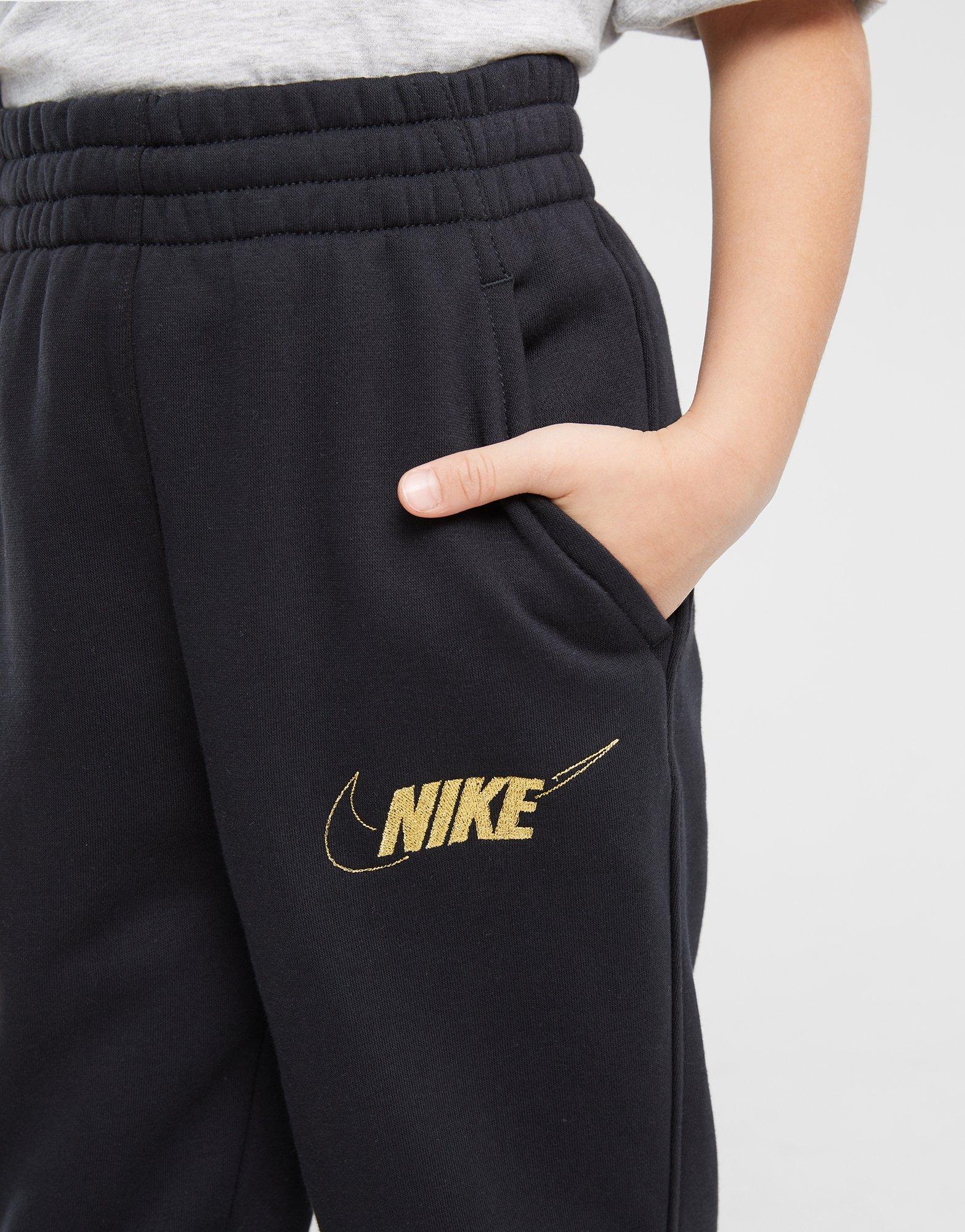 Vaikiškos kelnės NIKE KELNĖS NSW CLUB FLC HR PNT SHNE FJ6162-010 Juoda