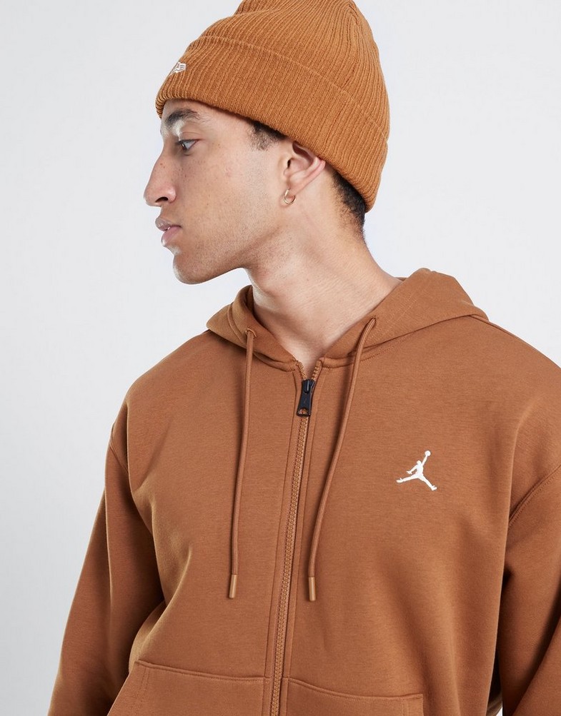 Bluza męska JORDAN BLUZA ROZPINANA Z KAPTUREM M J ES FJ7771-281 Brązowy
