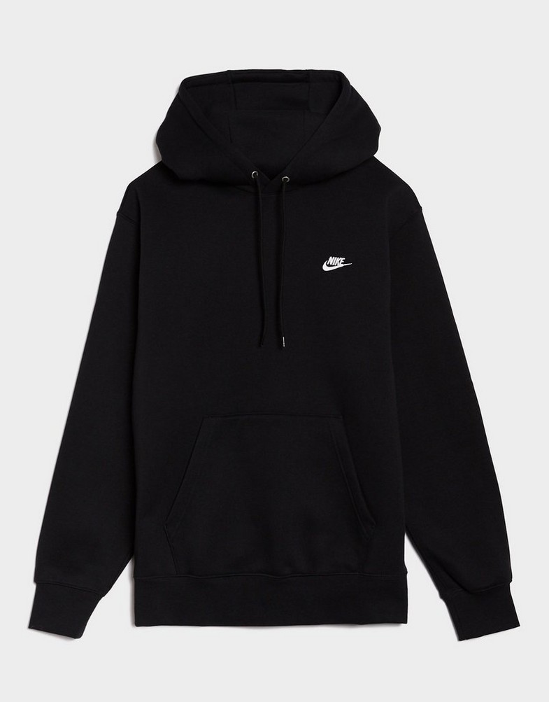 Muški gornji dio trenirke NIKE VESTA S KAPULJAČOM M NK CLUB BB PO HOODIE FN3859-010 crna