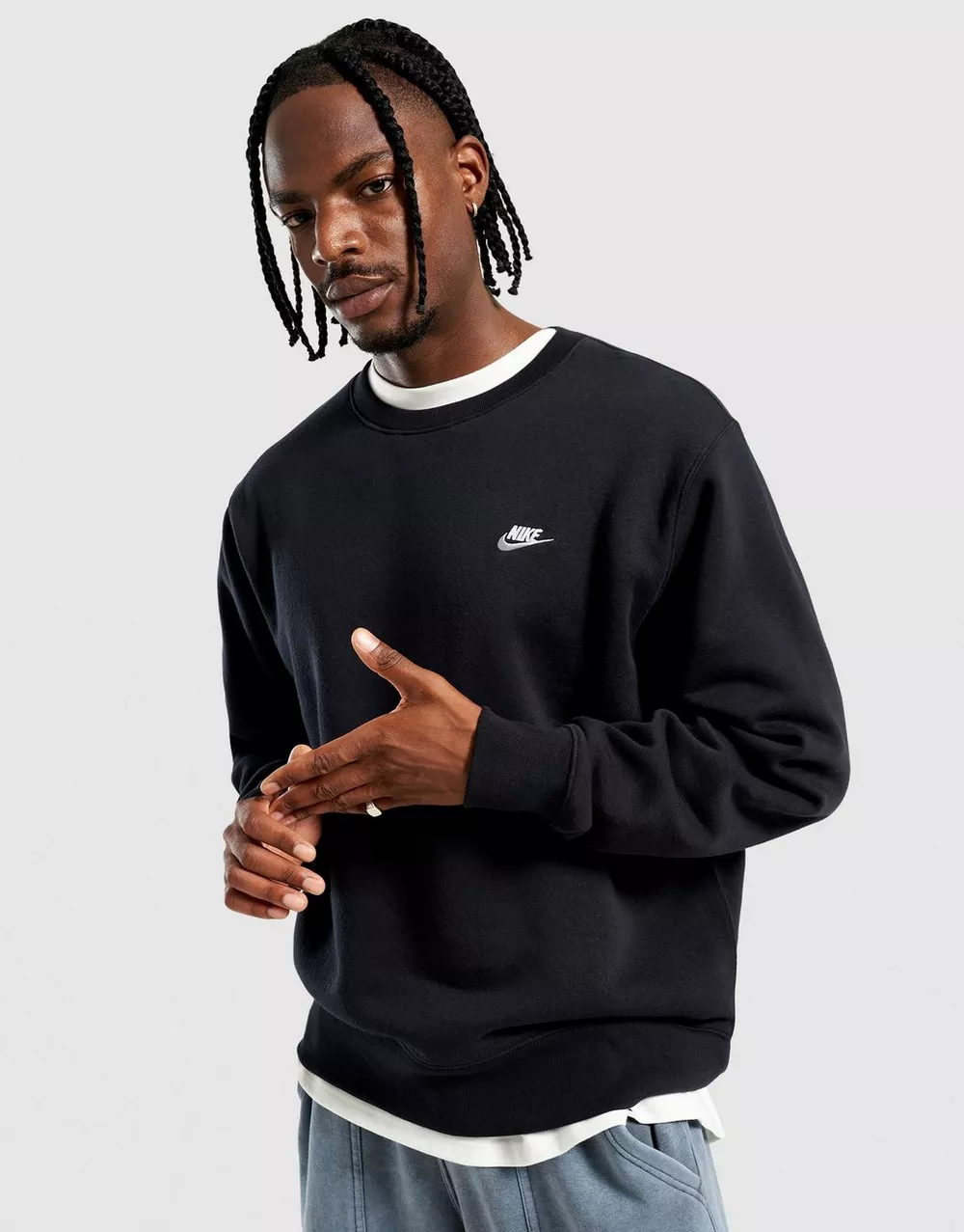 NIKE КОФТА M NK CLUB BB CREW, фото 1 з 3