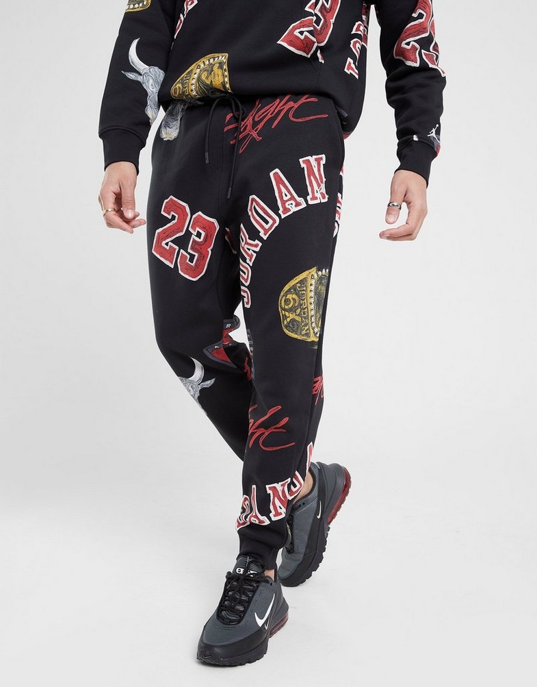 Pantaloni pentru bărbați JORDAN PANTALONI  M J ESS AOP FLC PANT FN4547-010 Multicolor