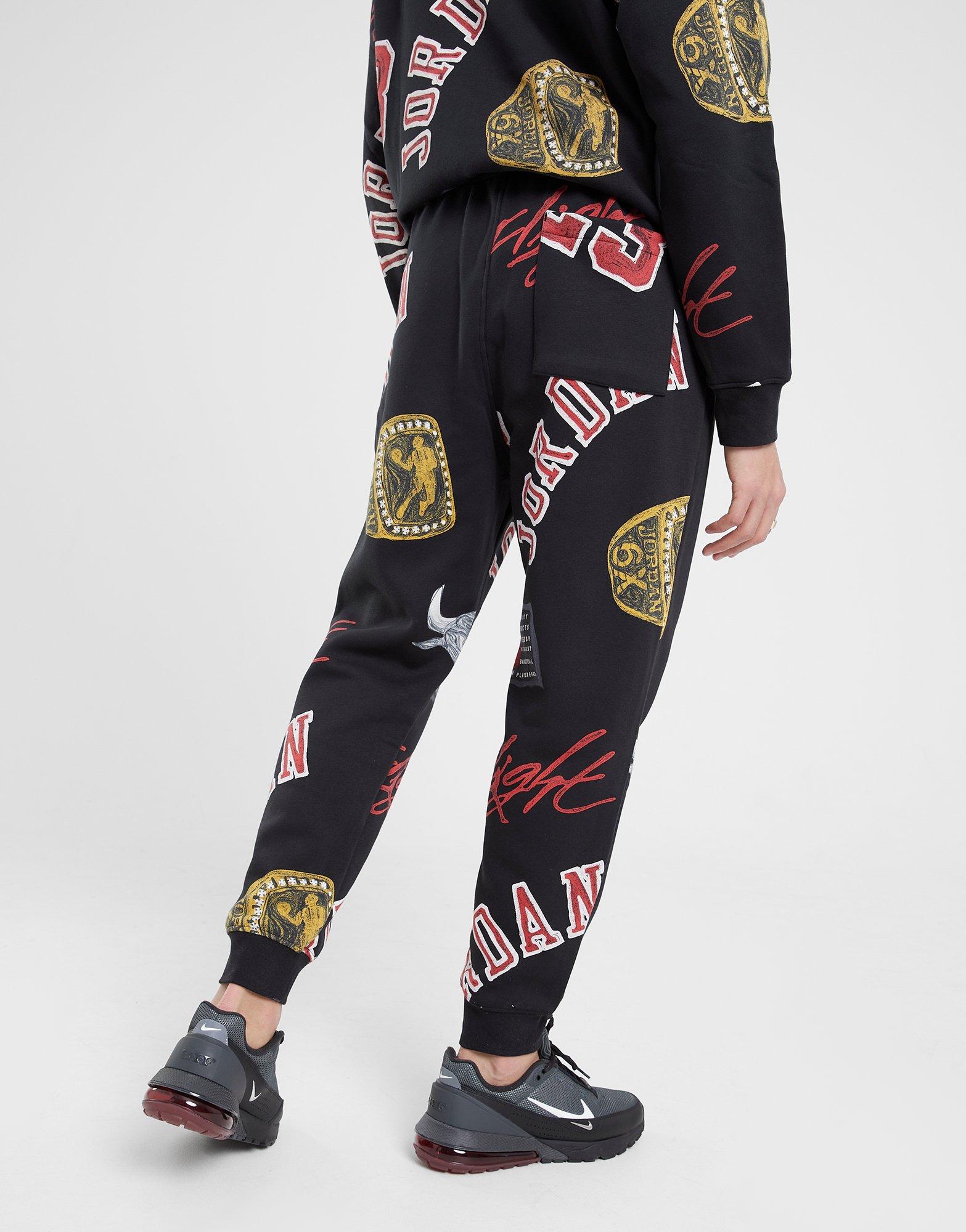 Pantaloni pentru bărbați JORDAN PANTALONI  M J ESS AOP FLC PANT FN4547-010 Multicolor