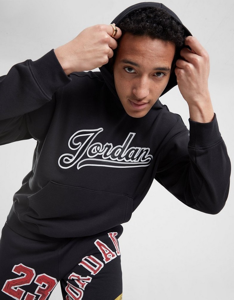 Bluza męska JORDAN BLUZA Z KAPTUREM M J FLT MVP FLC PO 2 FN4613-010 Czarny