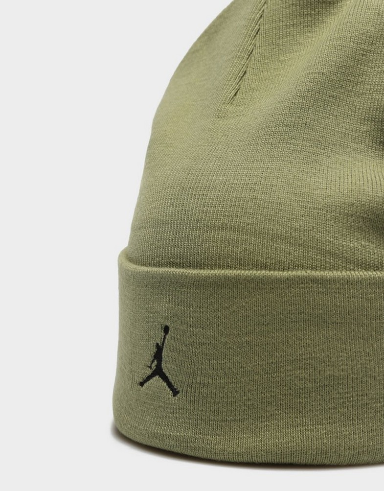 Жіночі зимові шапки JORDAN КЕПКА U J PEAK BEANIE ESS FN4672-340 Зелений
