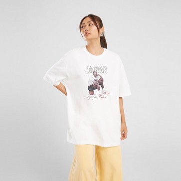 T SHIRT W JORDAN SS GFX OS TEE WHITE