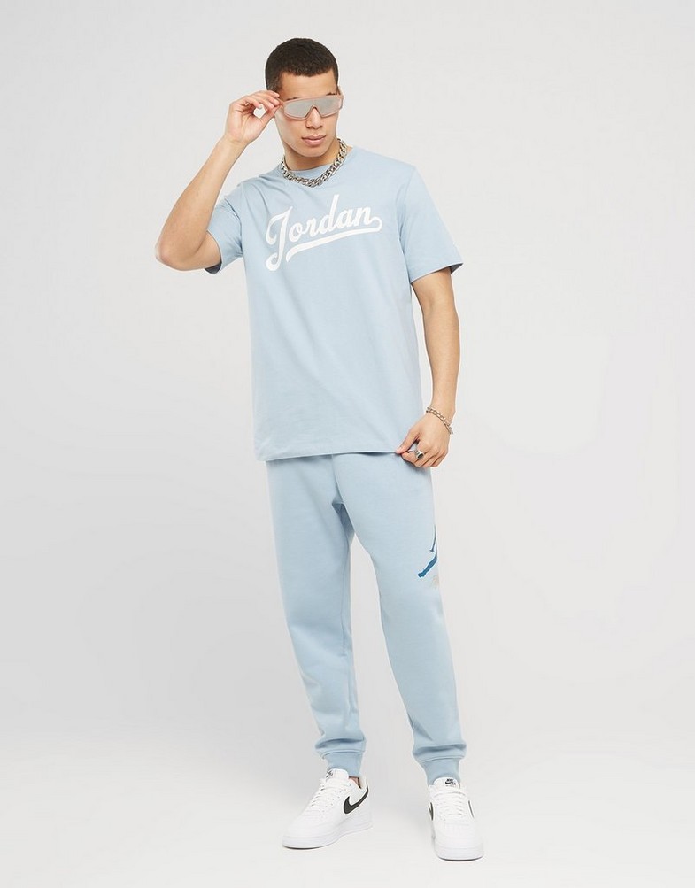 Pánske tričko JORDAN TRIČKO M J JUMPMAN EMB SS CREW FN5958-436 Modrá