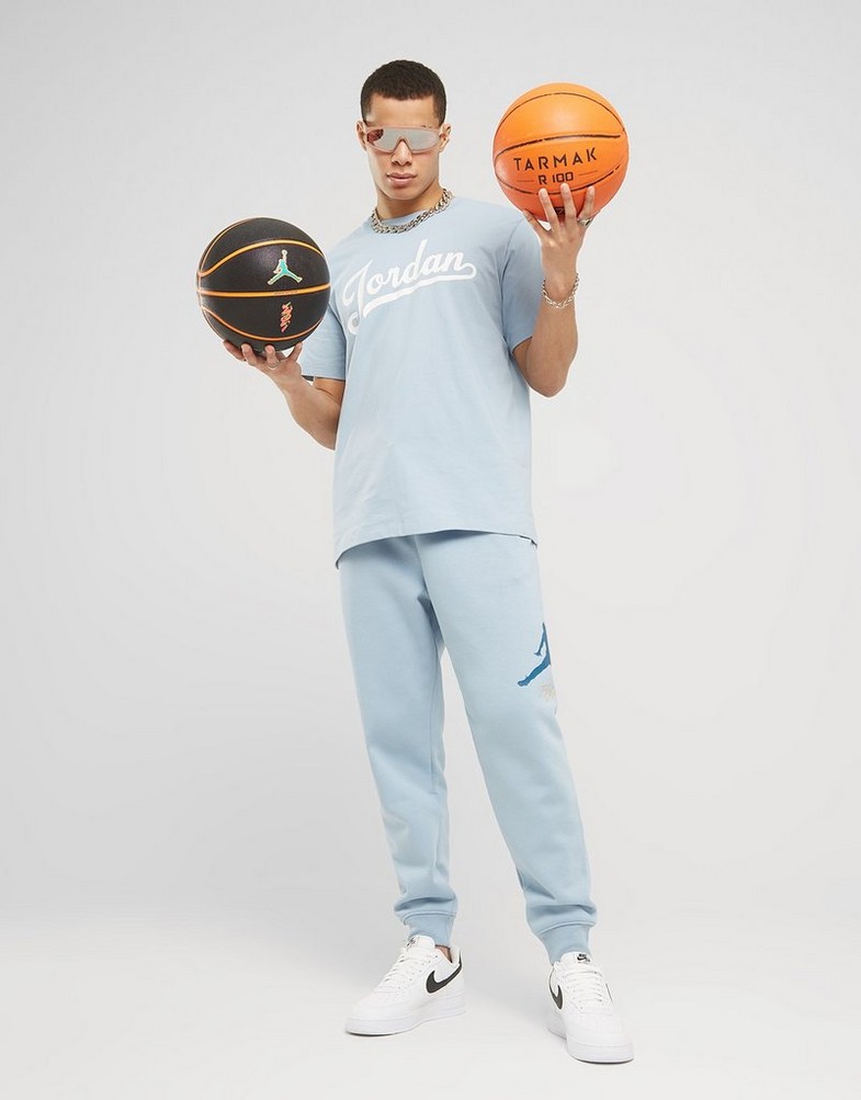 Pánske tričko JORDAN TRIČKO M J JUMPMAN EMB SS CREW FN5958-436 Modrá