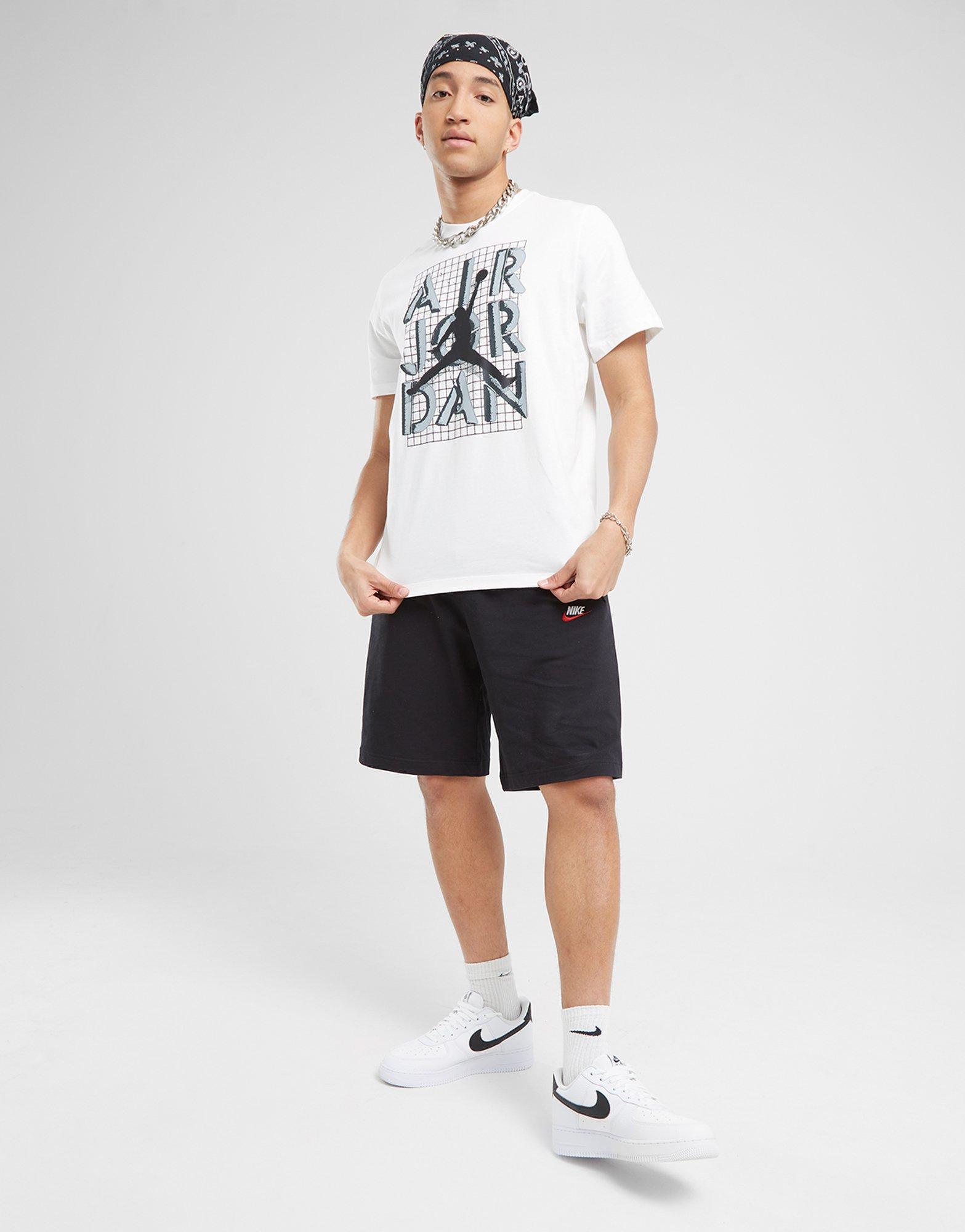 Pánske tričko JORDAN TRIČKO M J BRAND JM STACK SS CREW FN5978-100 Biela