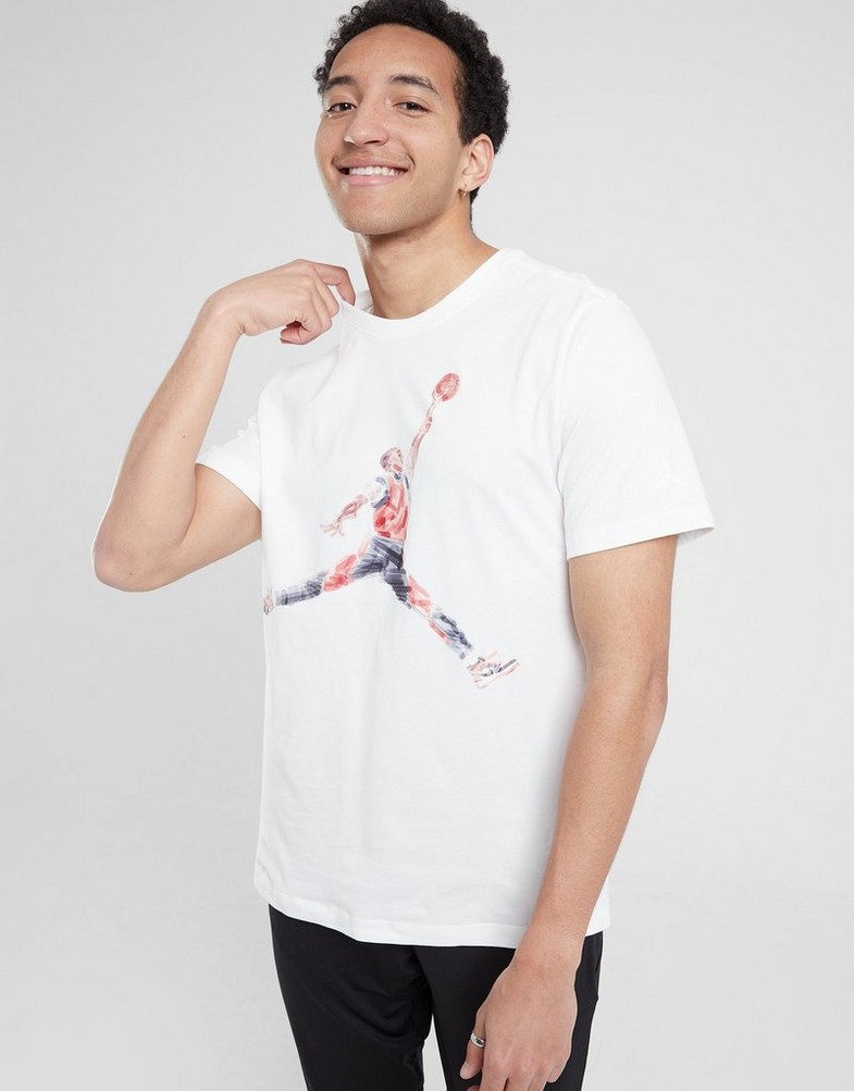 Koszulka, t-shirt męski JORDAN T-SHIRT M J BRAND JM WTRCLR SS CREW FN5980-100 Biały