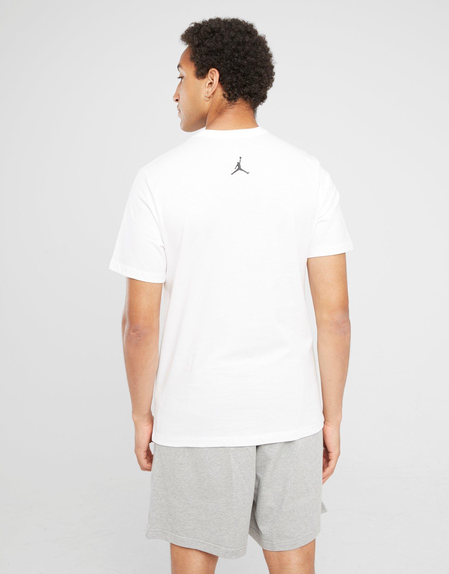 Vyriški marškiniai JORDAN MARŠKINĖLIAI M J FLT ESS GFX SS CREW FN6000-100 Balta