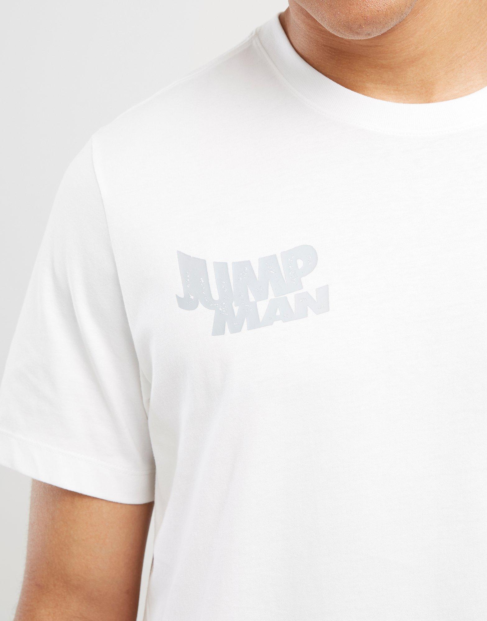 Чоловічі футболки ФУТБОЛКА M JORDAN БЮСТГАЛЬТЕРND SS JM STACK CREW  FN6029-100 Білий