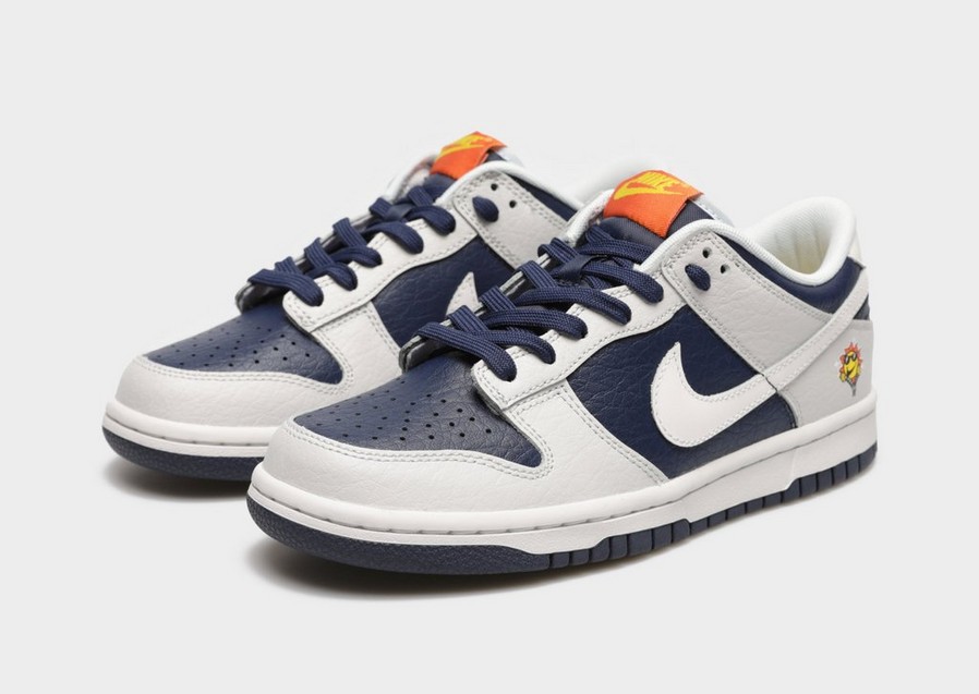 Buty sneakersy dla dzieci NIKE DUNK LOW BG BTS FN6968-025 Szary
