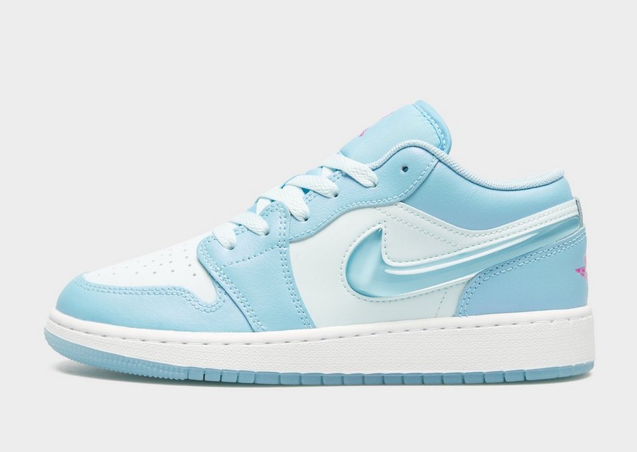 Buty sneakersy dla dzieci AIR JORDAN 1 LOW SE EDGE GG FN7366-400 Niebieski