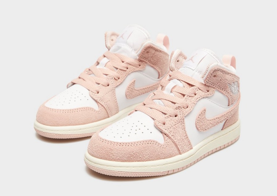 Adidași pentru copii JORDAN 1 MID SE BP FN7493-161 Roz