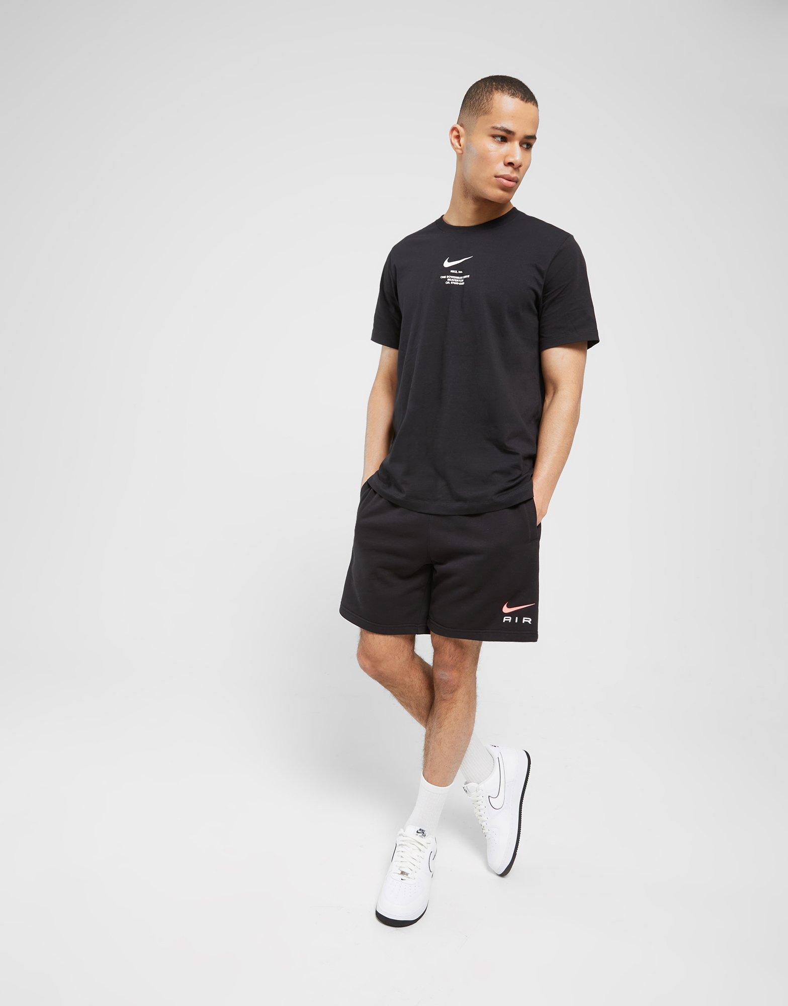 Férfi rövidnadrág NIKE RÖVIDNADRÁG SWOOSH SHT BLK/PINK SHORTS FN7701-013 Fekete
