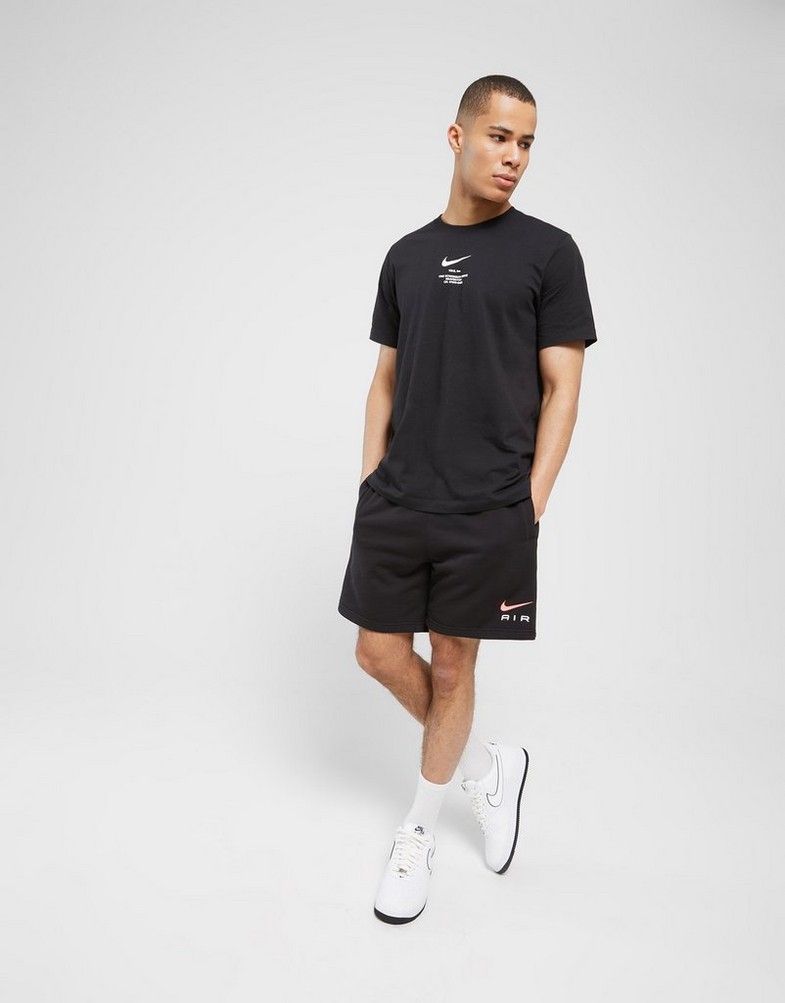 Krótkie spodenki, szorty męskie NIKE SZORTY SWOOSH SHT BLK/PINK SHORTS