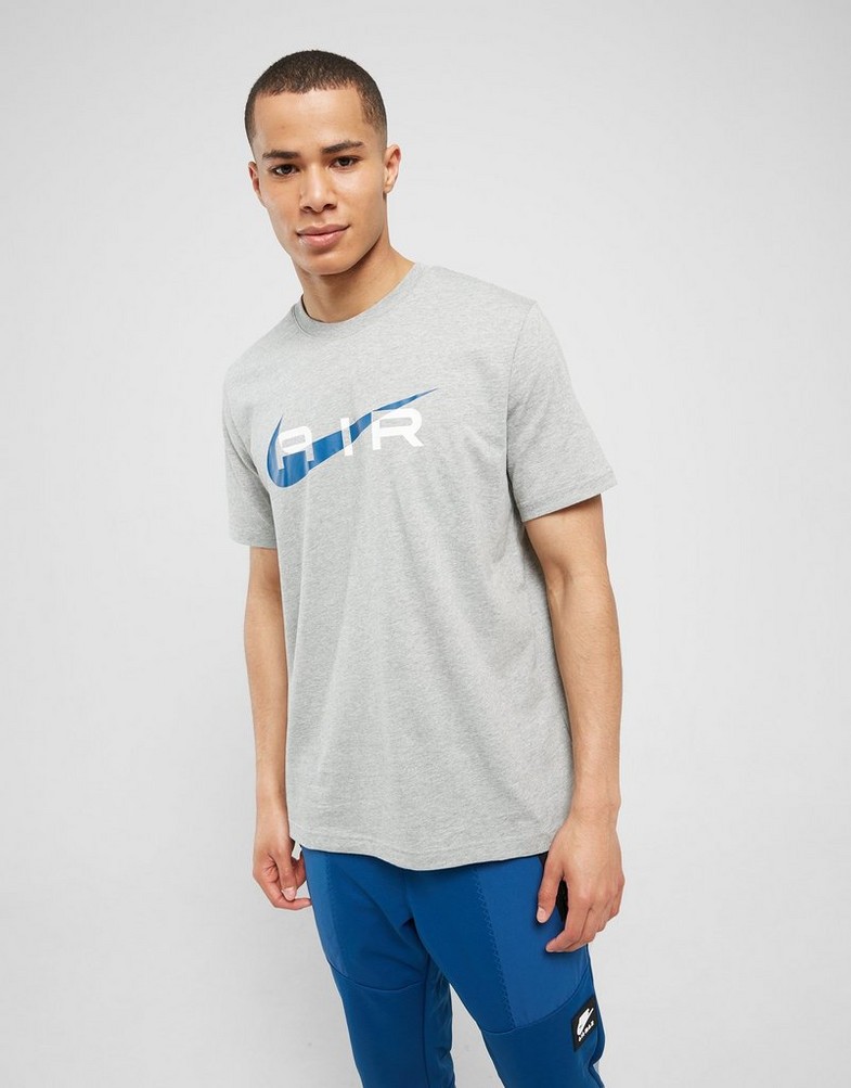 Koszulka, t-shirt męski NIKE T-SHIRT SWOOSH TEE DGH/BLUE TEE