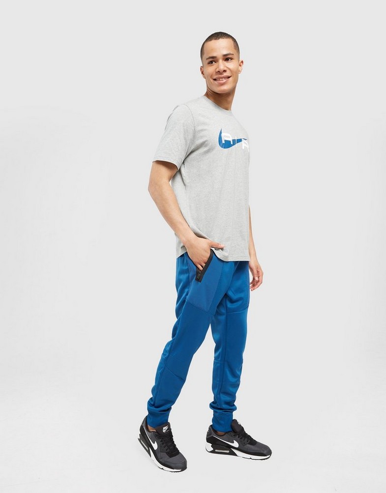 Koszulka, t-shirt męski NIKE T-SHIRT SWOOSH TEE DGH/BLUE TEE