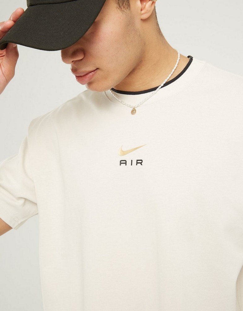 Koszulka, t-shirt męski NIKE T-SHIRT M NSW SW AIR L FIT TEE AIR MAX FN7723-104 Beżowy