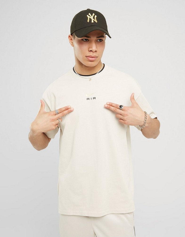 Koszulka, t-shirt męski NIKE T-SHIRT M NSW SW AIR L FIT TEE AIR MAX FN7723-104 Beżowy