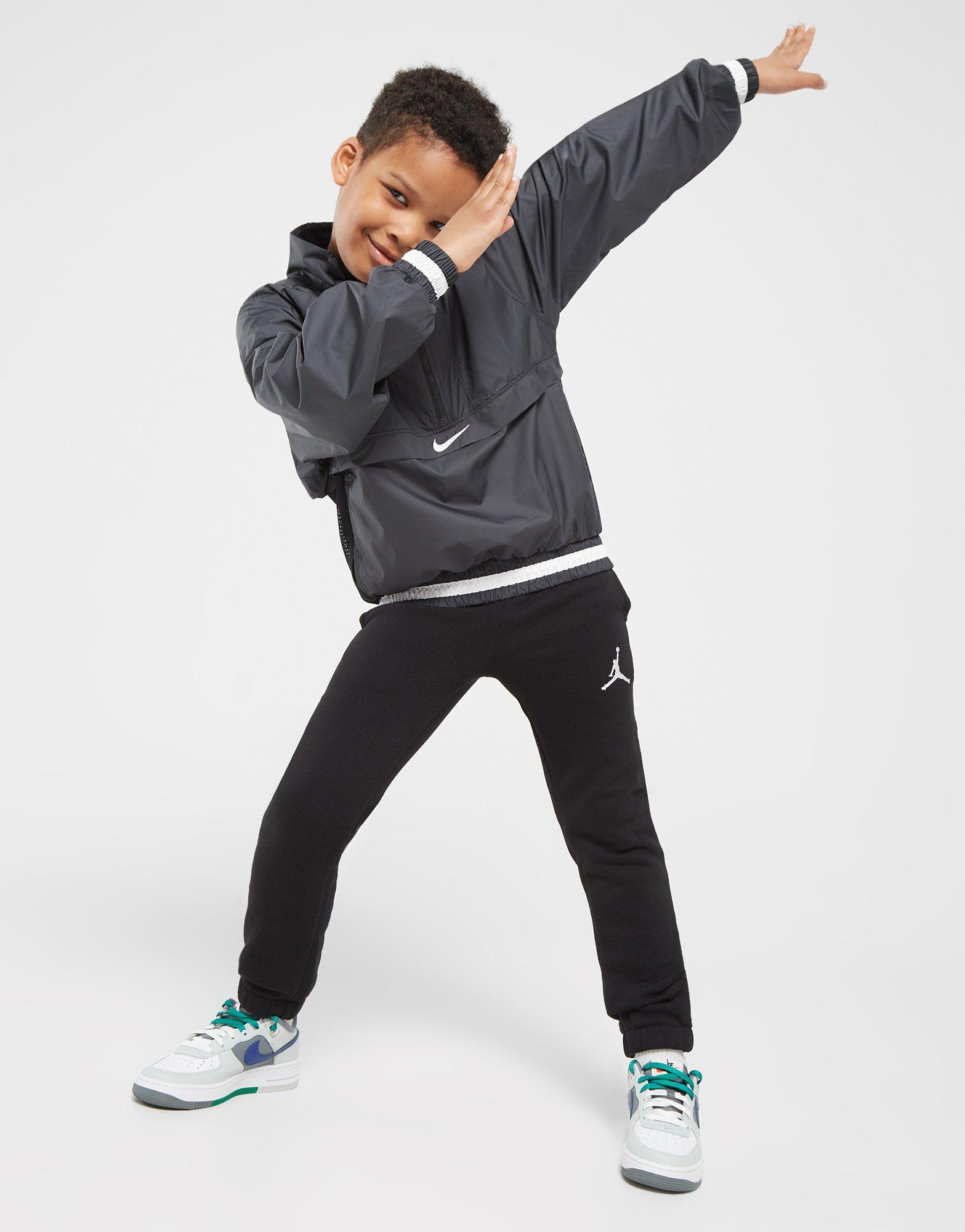 Dječji gornji dio trenirke NIKE VESTA B NK RPL LS HZ JKT HOOPS B FN8318-010 crna