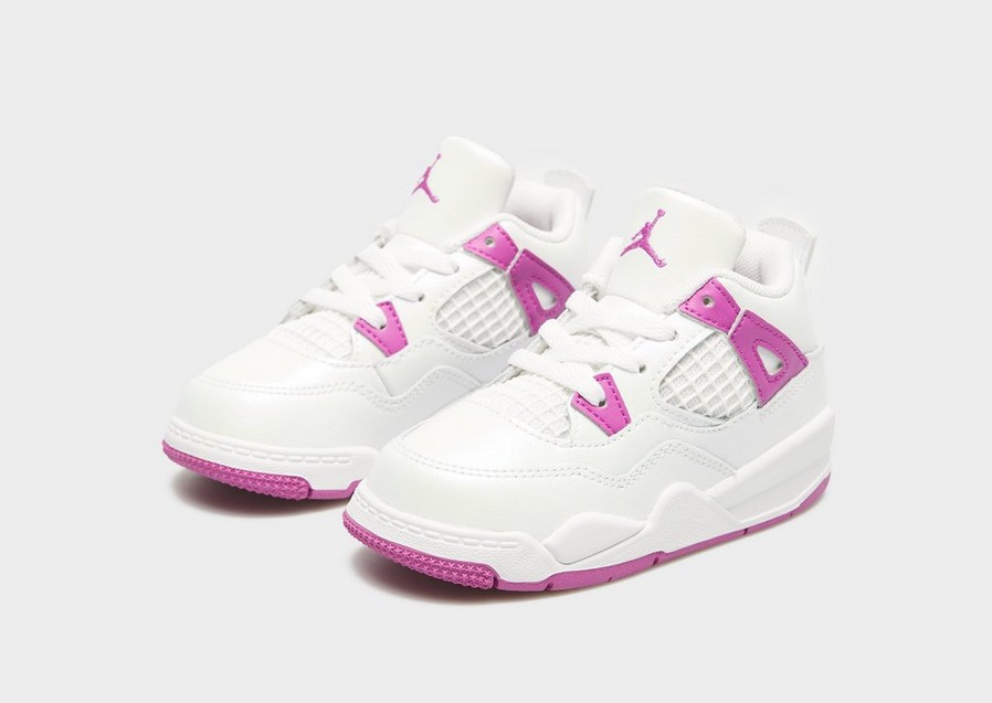 Buty sneakersy dla dzieci JORDAN 4 RETRO FQ1313-151 Biały
