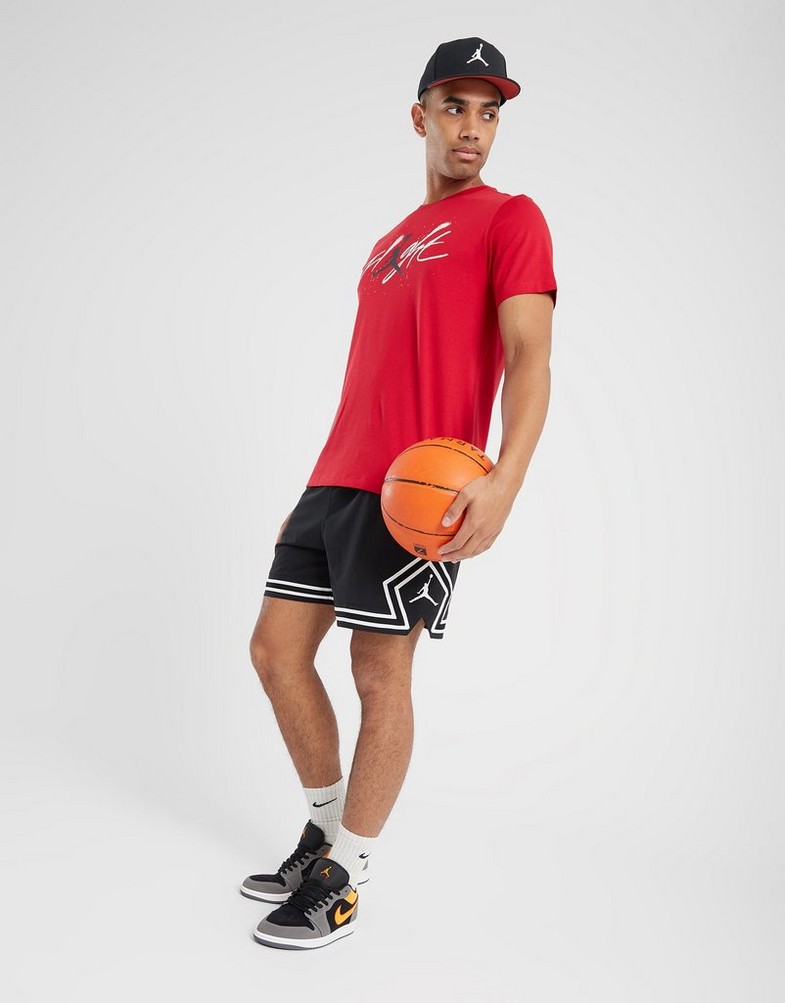 Pantaloni scurți pentru bărbați PANTALONI SCURȚI M JORDAN DF SPRT WVN DMND SHORT FQ2989-010 Negru