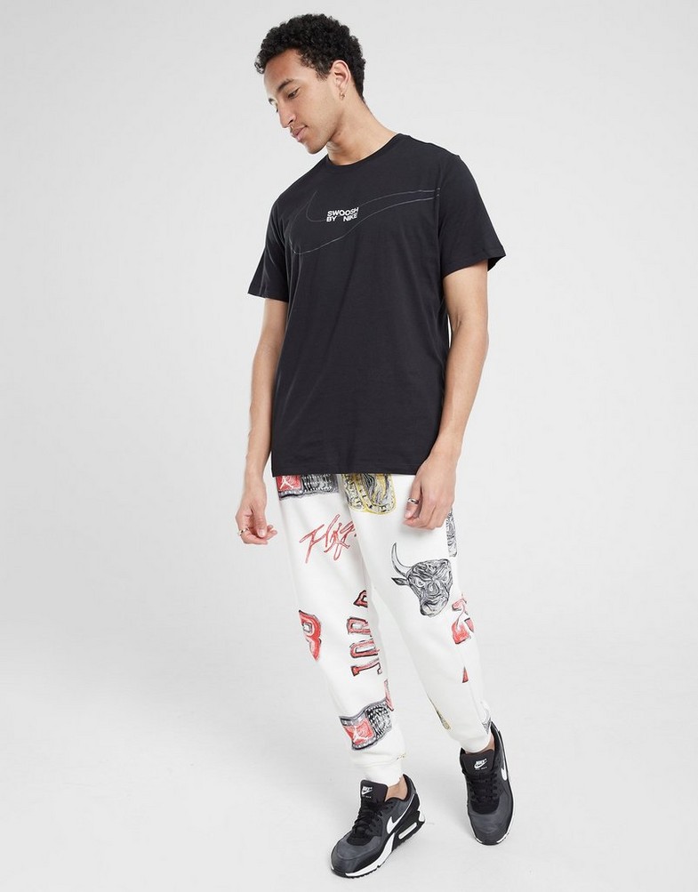 Koszulka, t-shirt męski NIKE T-SHIRT M NSW TEE LBR BIG SWOOSH AIR MAX FQ3785-010 Czarny