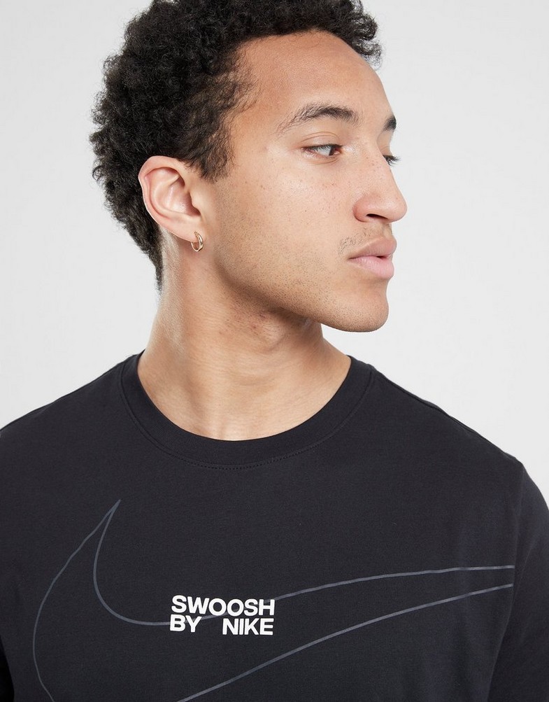 Koszulka, t-shirt męski NIKE T-SHIRT M NSW TEE LBR BIG SWOOSH AIR MAX FQ3785-010 Czarny