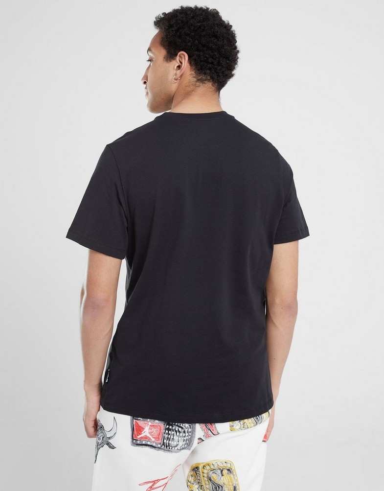 Koszulka, t-shirt męski NIKE T-SHIRT M NSW TEE LBR BIG SWOOSH AIR MAX FQ3785-010 Czarny