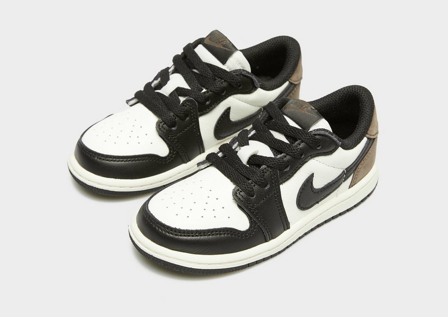Buty sneakersy dla dzieci JORDAN 1 RETRO LOW FQ5435-102 Biały
