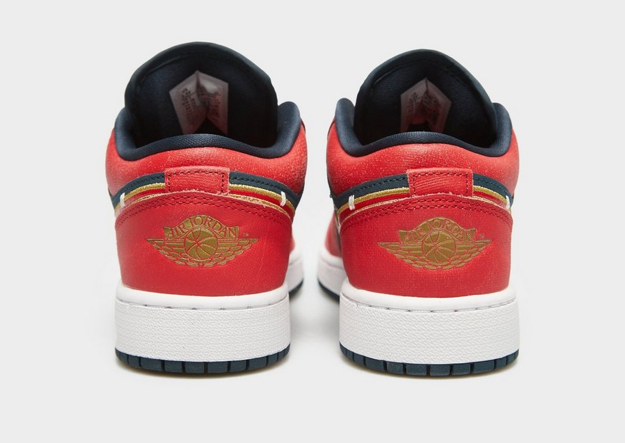 Detské tenisky AIR JORDAN 1 LOW SE (GS) FQ7380-400 Červená