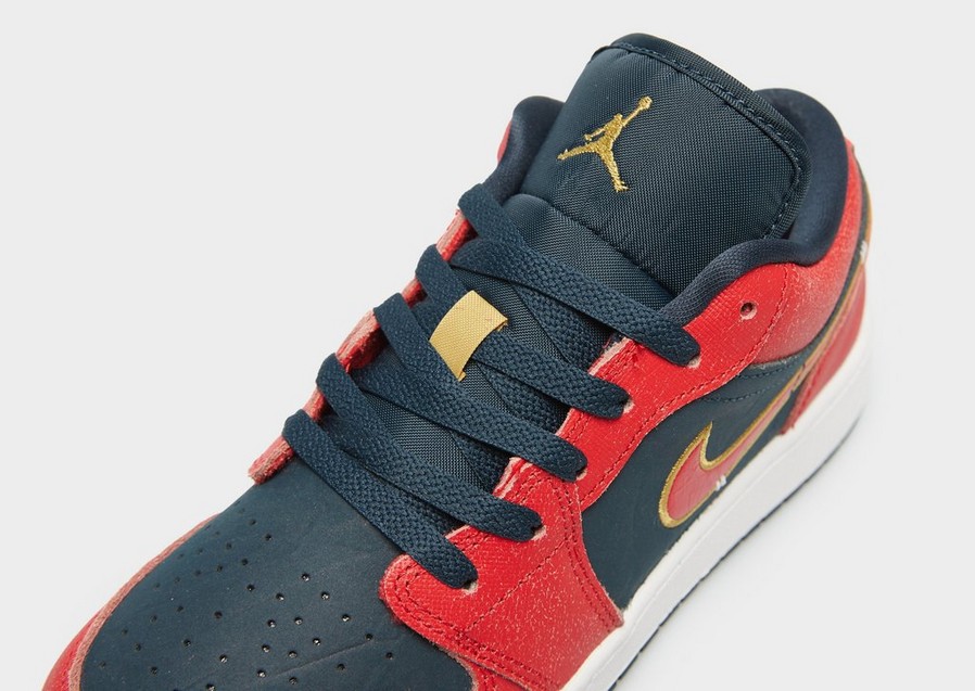 Detské tenisky AIR JORDAN 1 LOW SE (GS) FQ7380-400 Červená