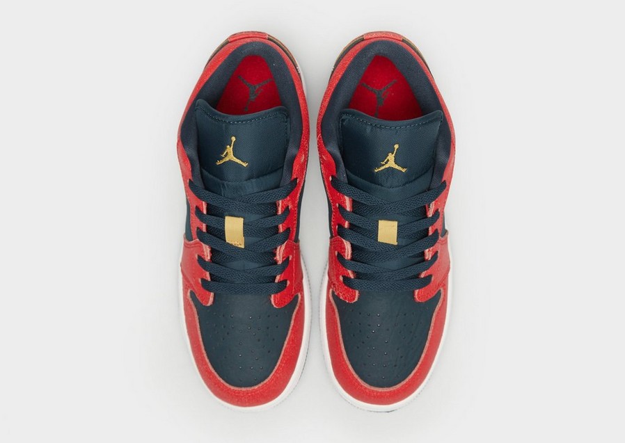 Detské tenisky AIR JORDAN 1 LOW SE (GS) FQ7380-400 Červená