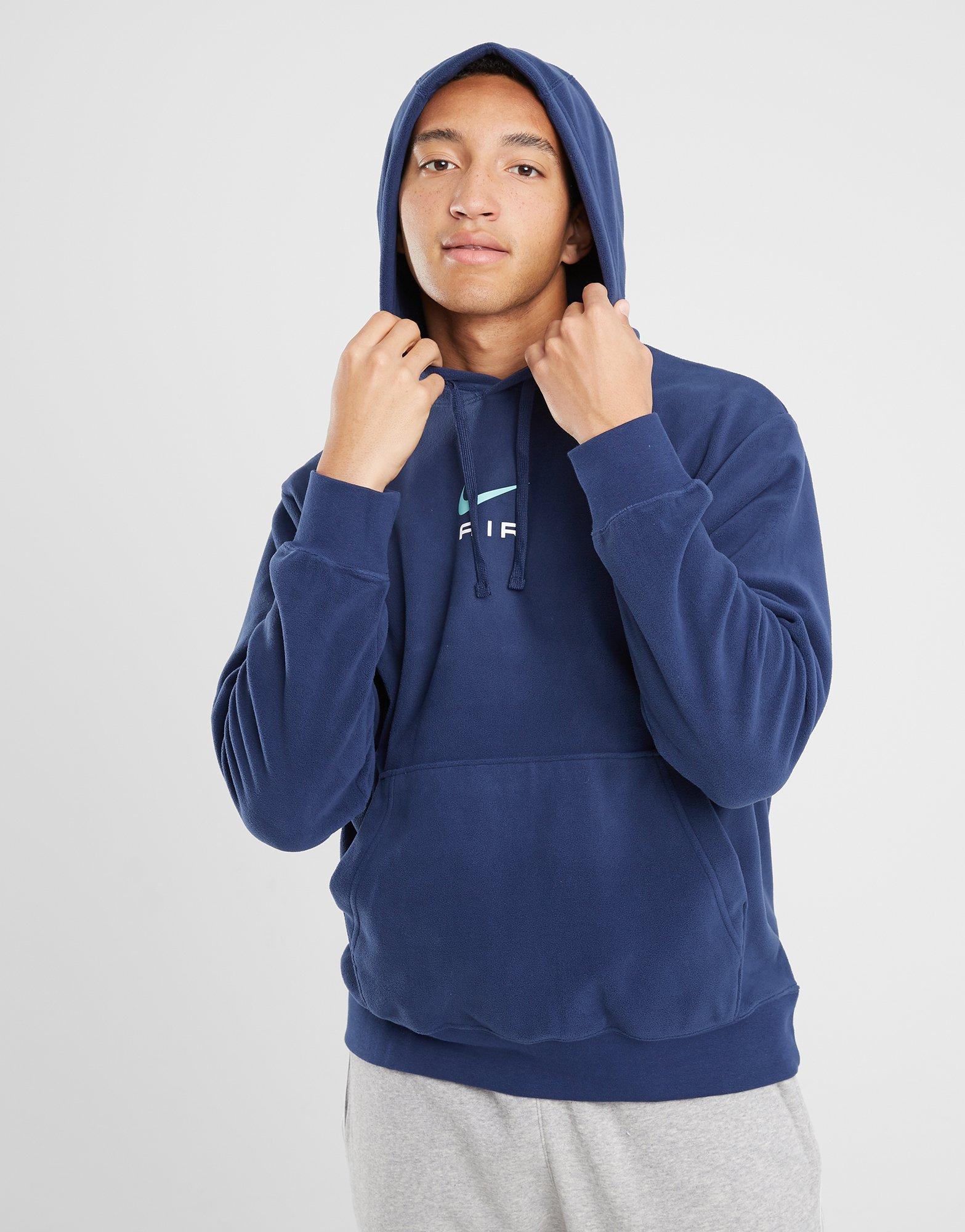 Pánska mikina NIKE MIKINA S KAPUCŇOU NSW SW   AIR HOODY FLÍSOVÁ MIKINA FLC FQ8810-410 Tmavomodrá