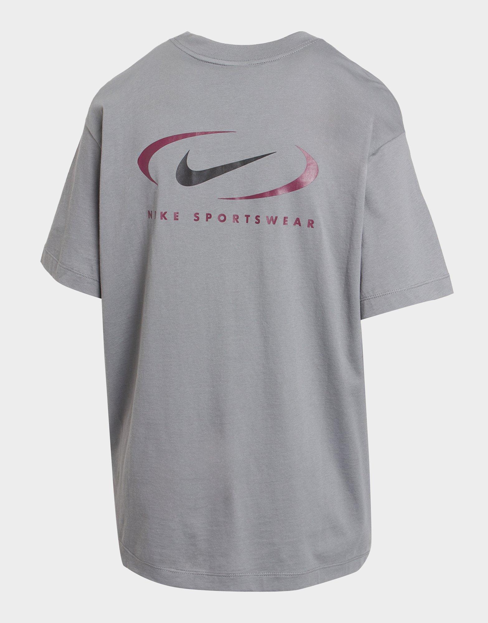 Moteriški marškinėliai NIKE MARŠKINĖLIAI SS W NSW TEE BF PRNT SWSH FQ8817-084 Pilka