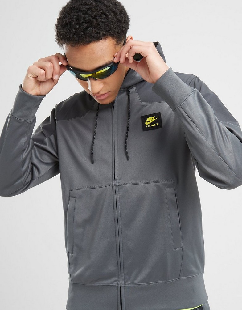 Bluza męska NIKE BLUZA Z KAPTUREM M NSW AIR MAX PK FZ HOODIE AIR MAX FV5443-068 Szary