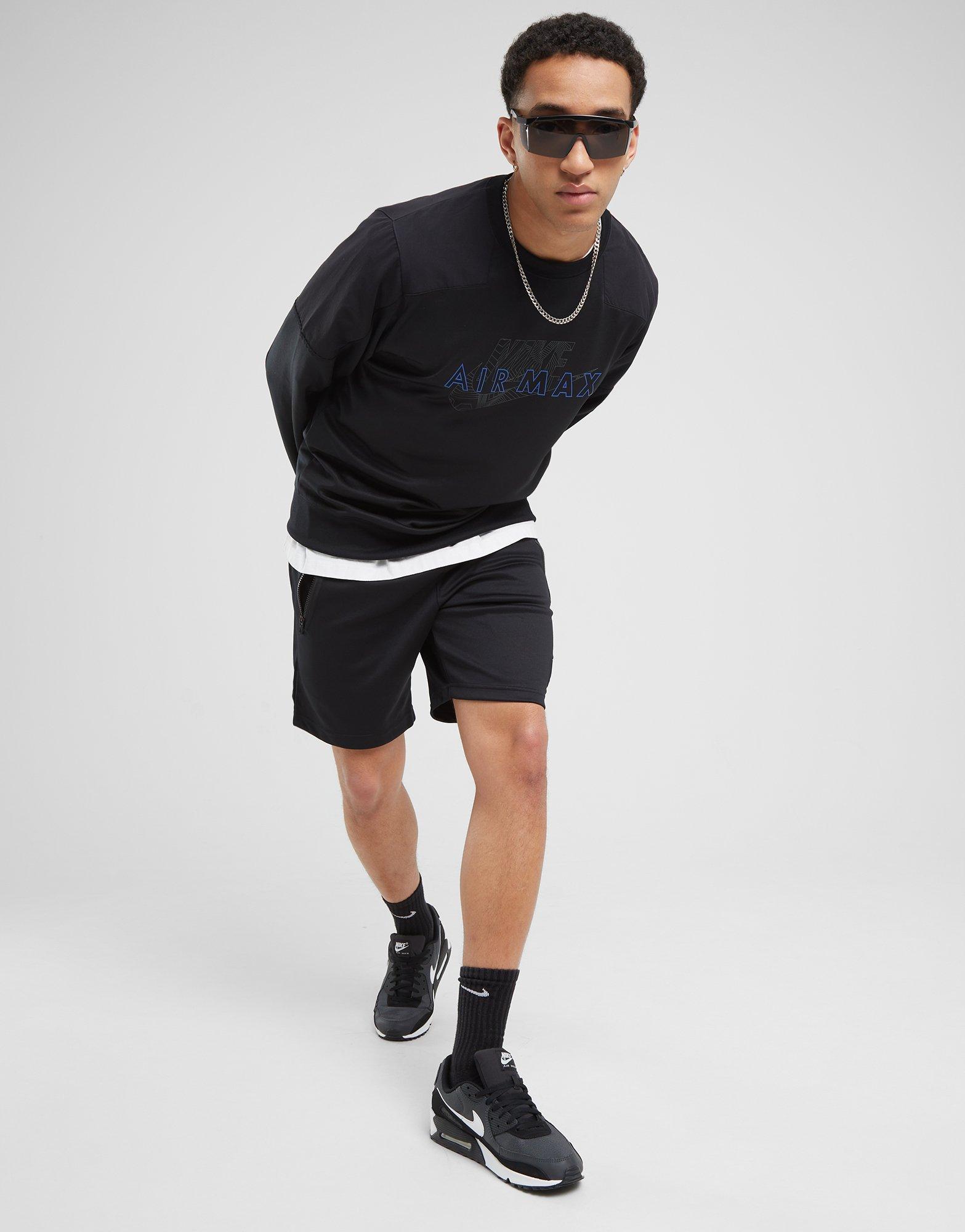 Pánska mikina NIKE MIKINA M NSW AIR MAX PK CREW AIR MAX FV5444-010 Černá