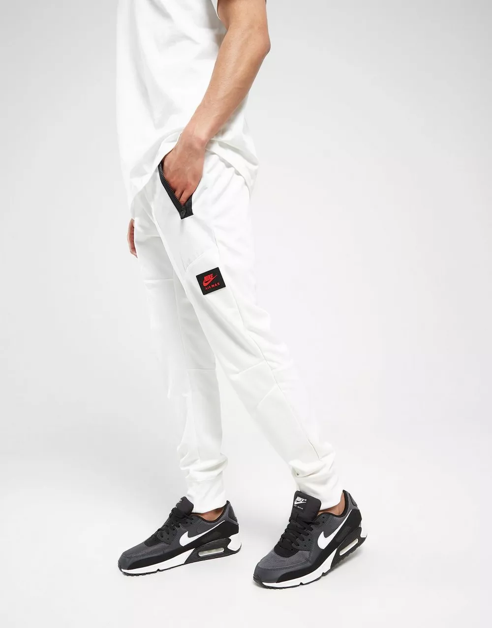 NIKE ШТАНИ MAX PK PANT WHT/RED PANTS, фото 1 з 4