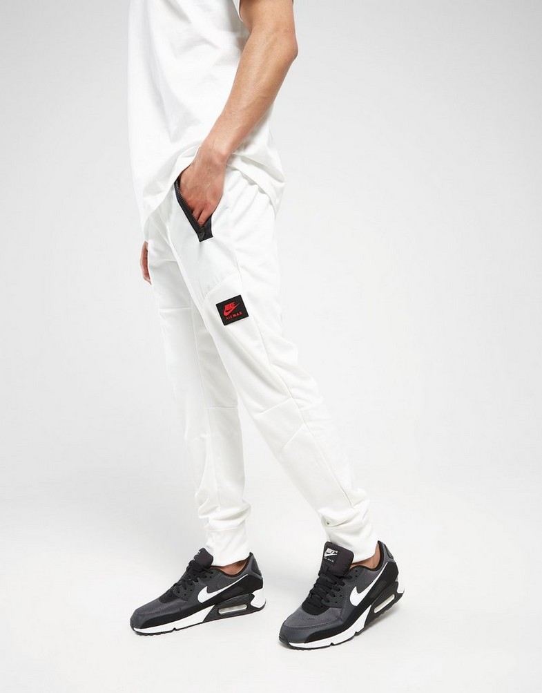 Pantaloni pentru bărbați NIKE PANTALONI  MAX PK PANT WHT/RED PANTS FV5445-100 Alb