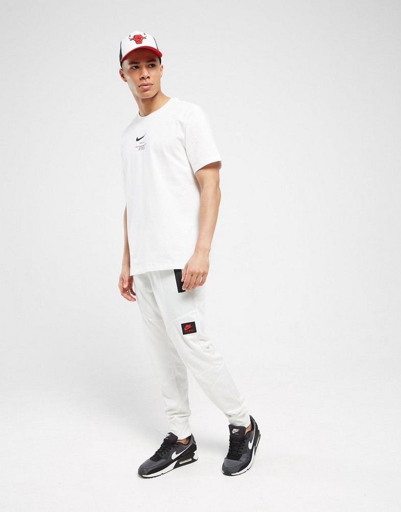 Pantaloni pentru bărbați NIKE PANTALONI  MAX PK PANT WHT/RED PANTS FV5445-100 Alb