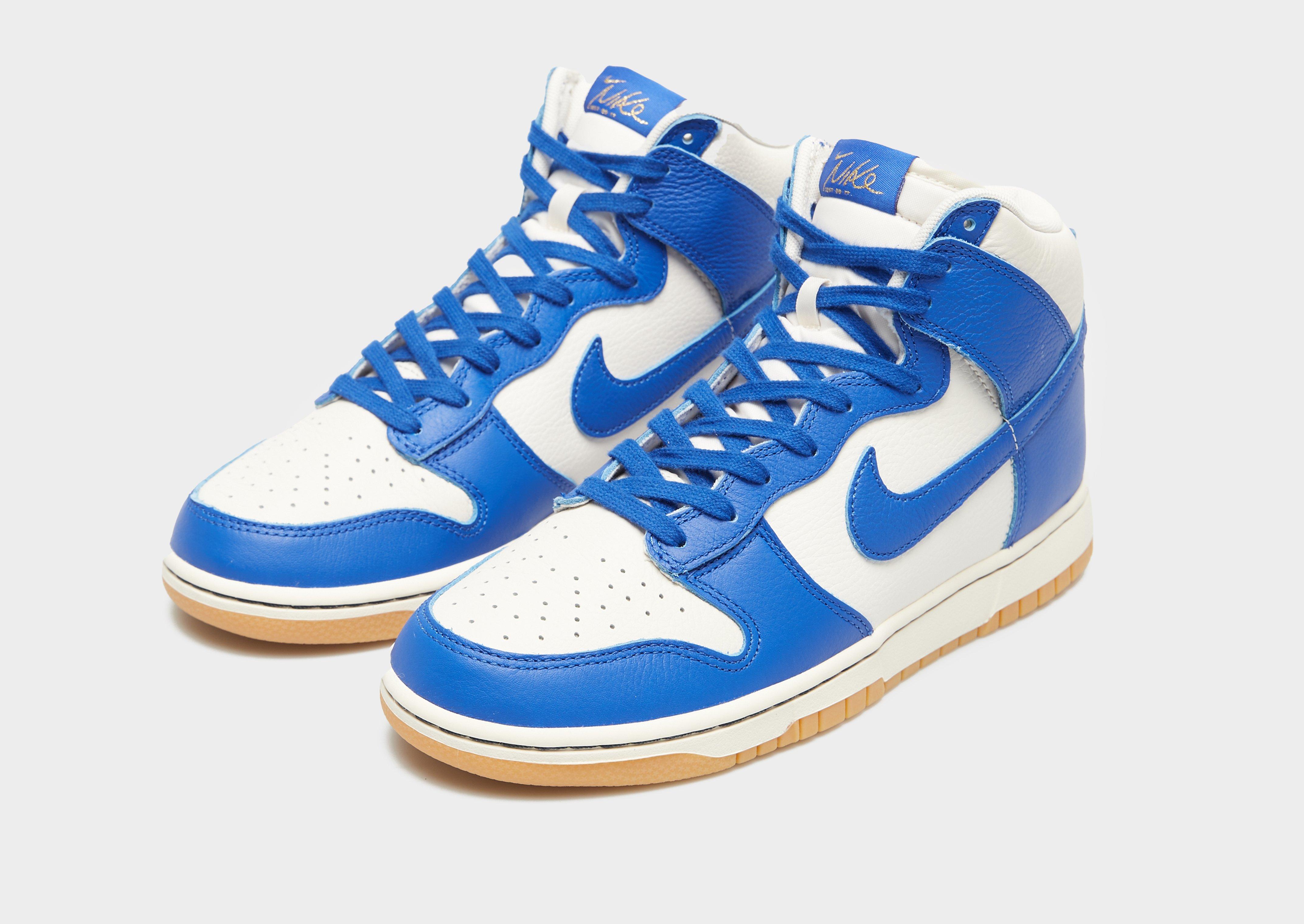 Buty sneakersy męskie NIKE DUNK HI RETRO SE FV6612-001 Niebieski