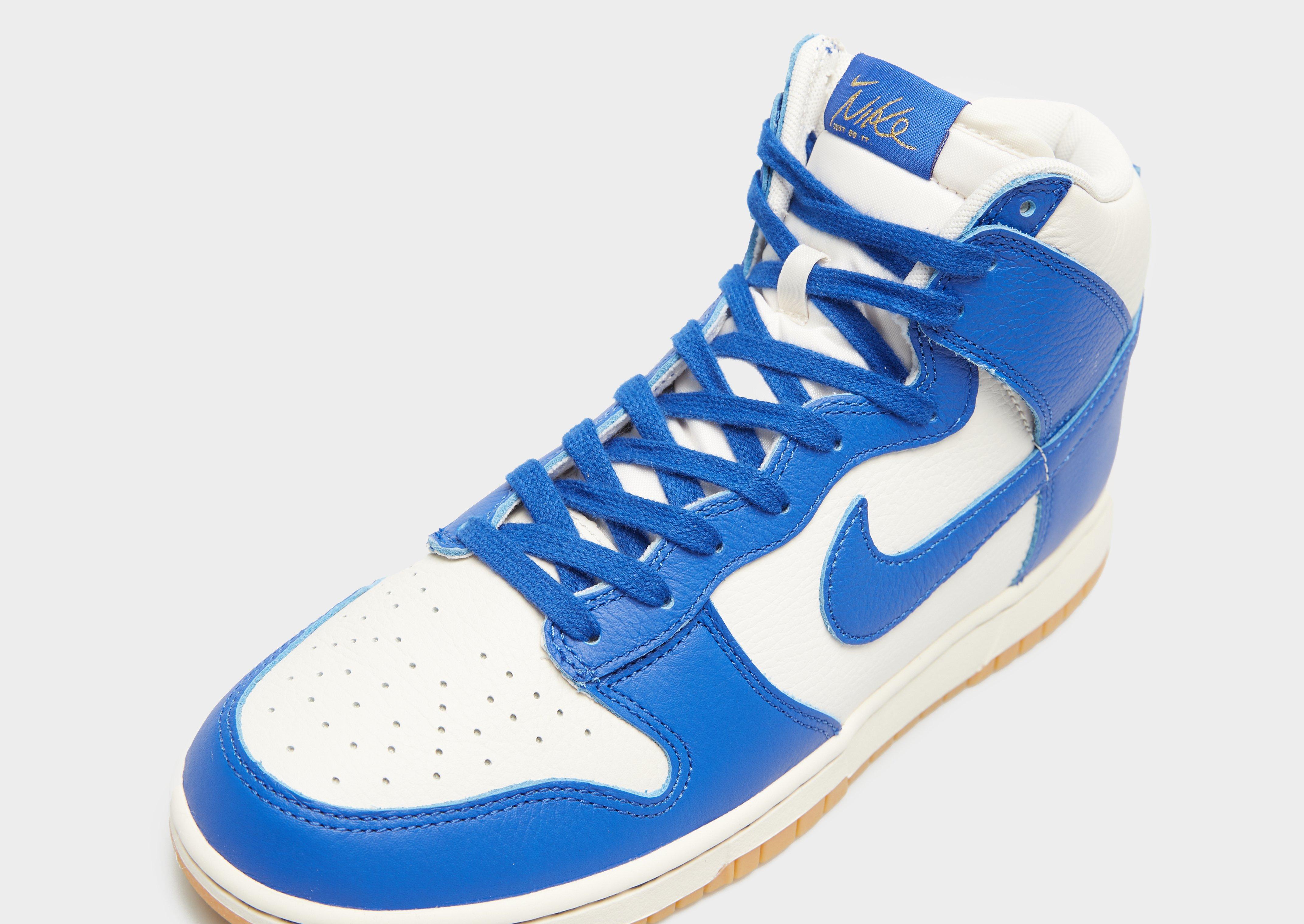 Buty sneakersy męskie NIKE DUNK HI RETRO SE FV6612-001 Niebieski
