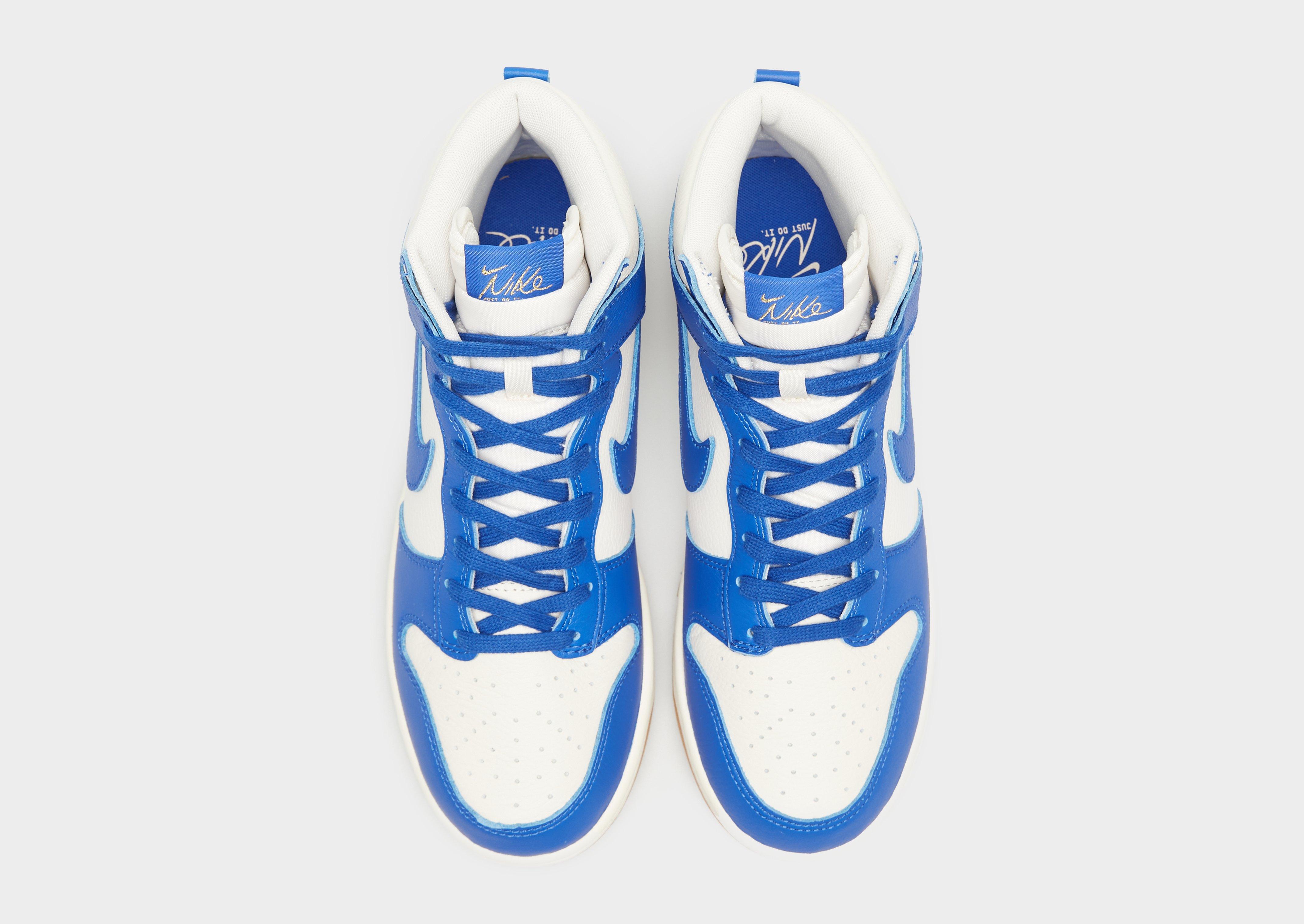 Buty sneakersy męskie NIKE DUNK HI RETRO SE FV6612-001 Niebieski