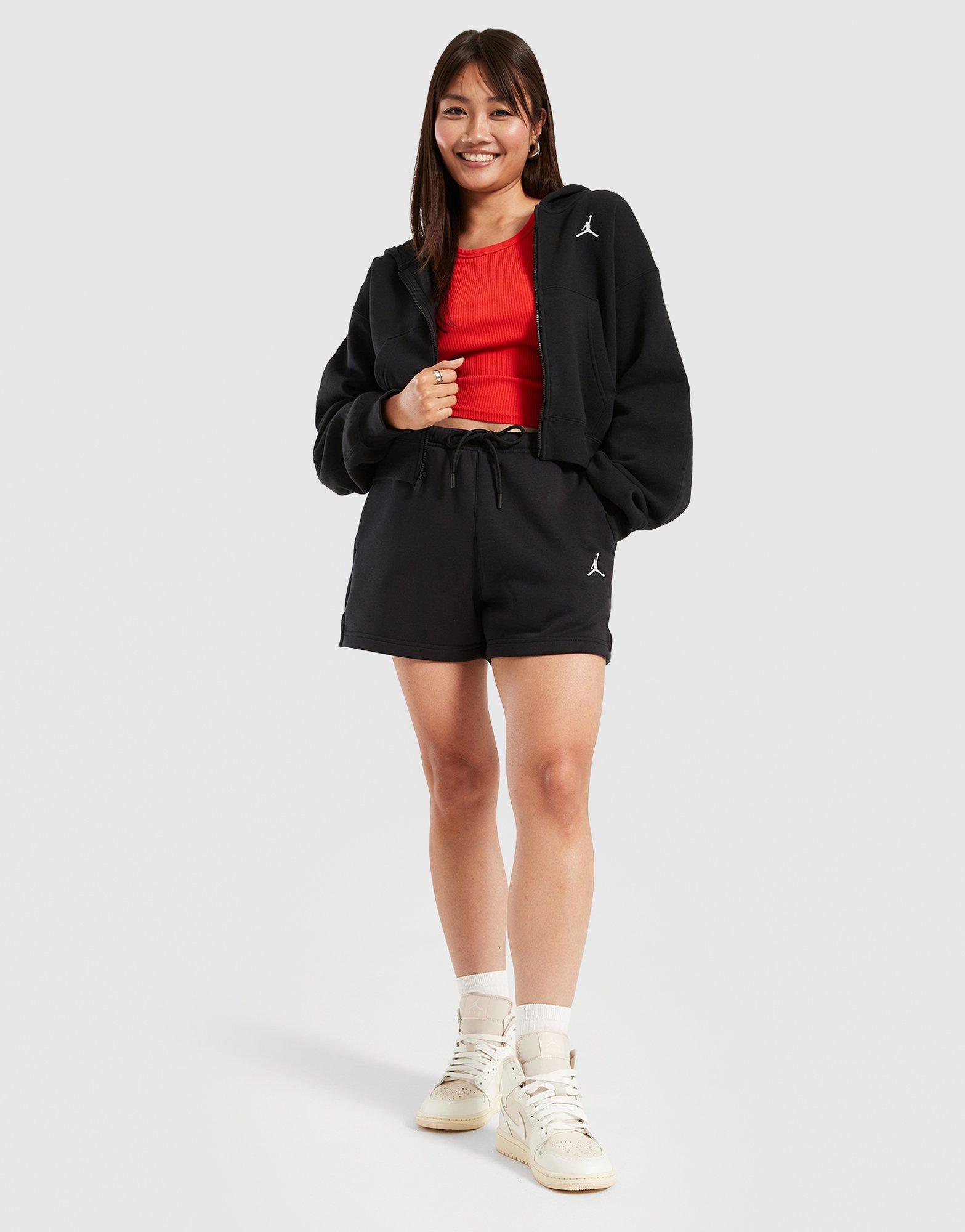 Női rövidnadrág JORDAN RÖVIDNADRÁG W J BRKLN FLC SHORT 24 FV7080-010 Fekete