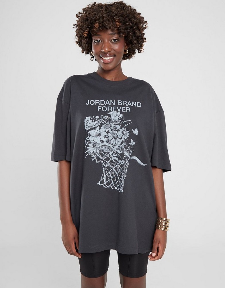 Koszulka, t-shirt damski T SHIRT W JORDAN SS OS GFX TEE BQ FV7119-045 Czarny