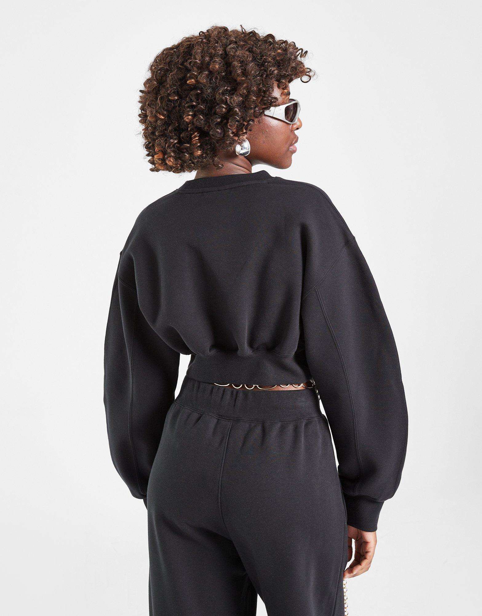 Dámská mikina JORDAN MIKINA W J FLT FLC NOV TOP 24 FV7152-010 Černá