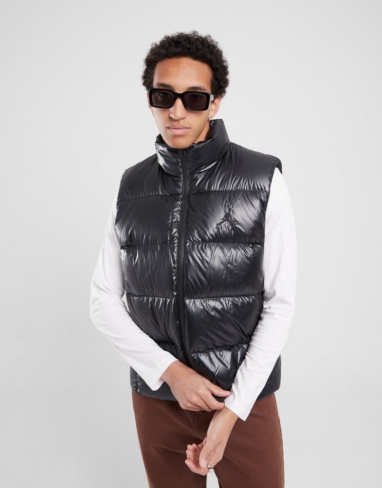 Чоловічі безрукавки БЕЗРУКАВКА M JORDAN FLIGHT DOWN VEST  FV7273-010 Чорний