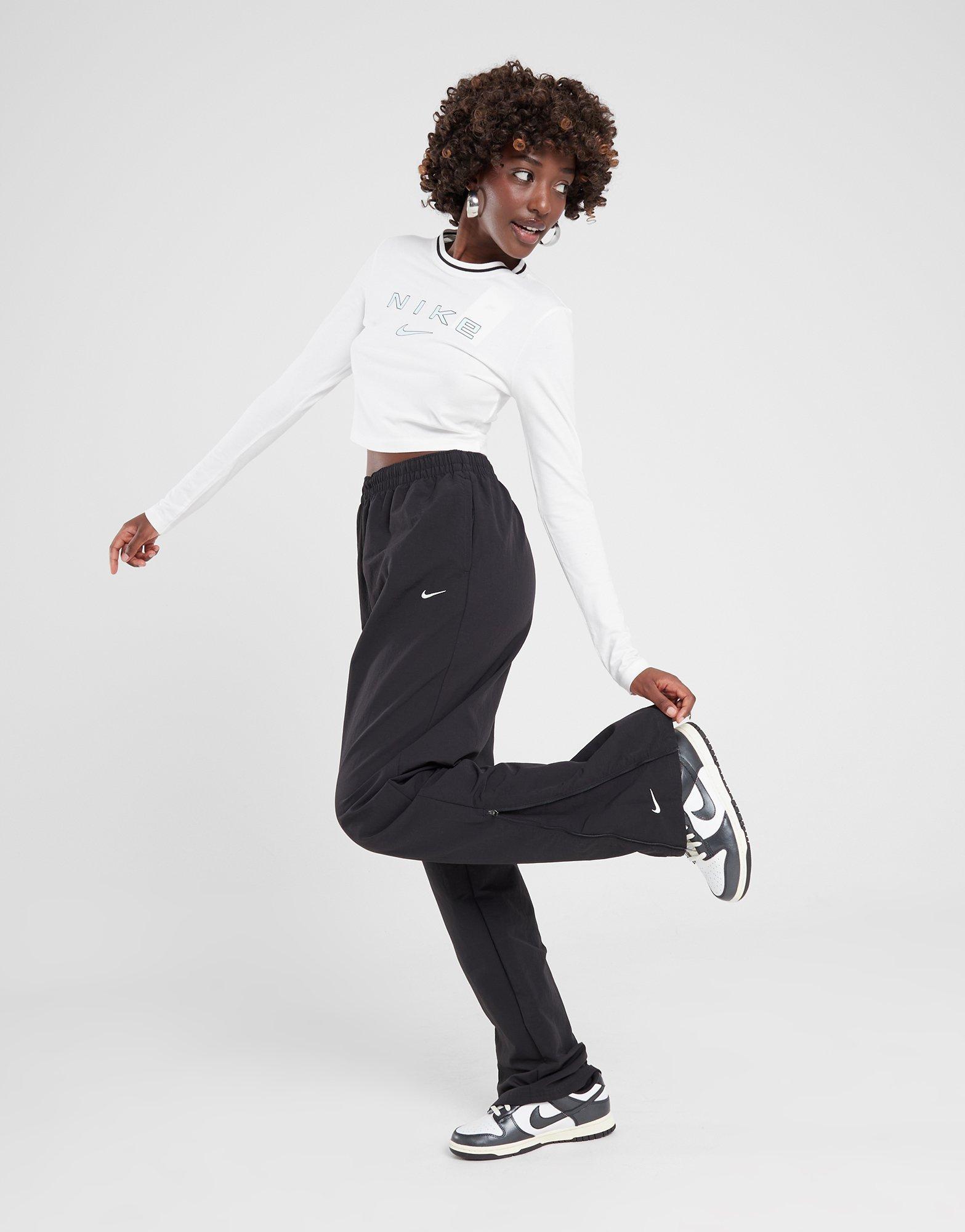 Moteriškos kelnės NIKE KELNĖS W NSW ESSTL HR LSE OH ZIP PNT FV7638-010 Juoda